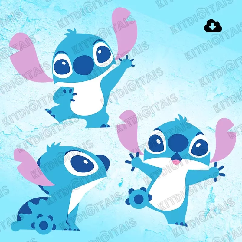 Stitch Triple Blue Png M1