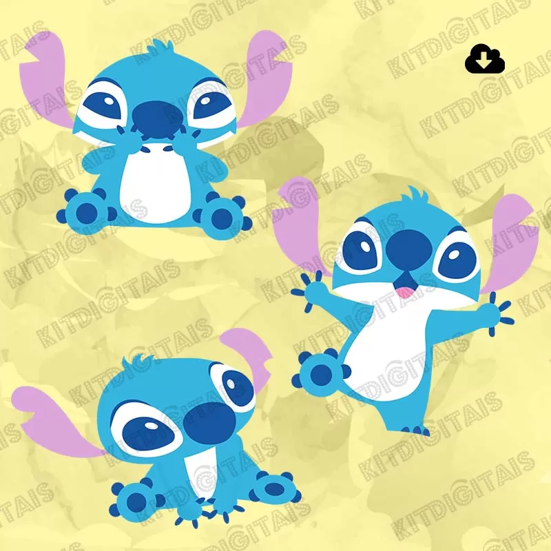 Stitch Triple Blue Png M2