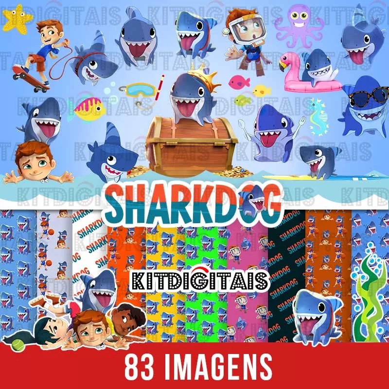 kit Digital Sharkdog Tubarão cão