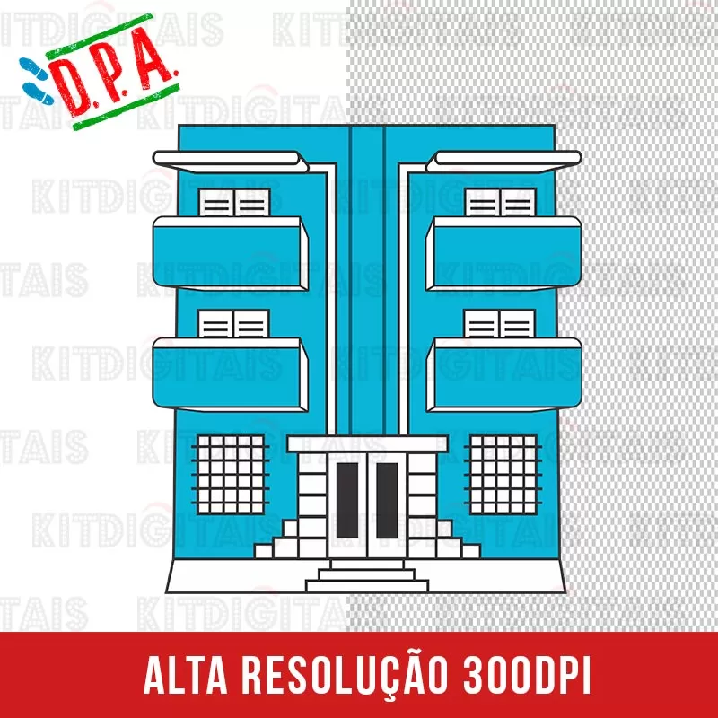 Dpa Prédio Azul Png