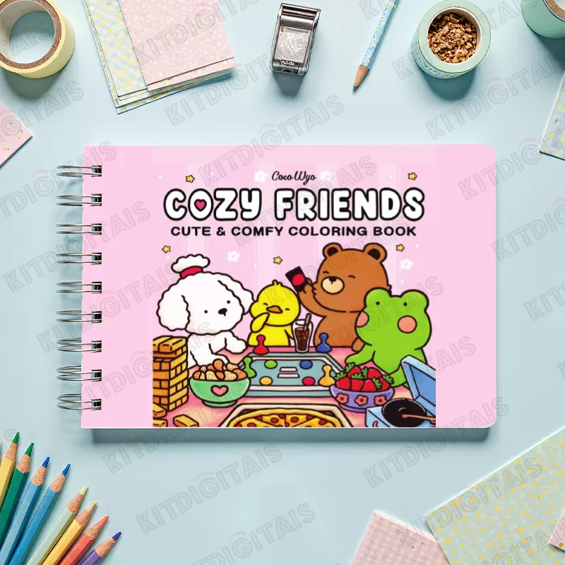 Cozy Friends para colorir