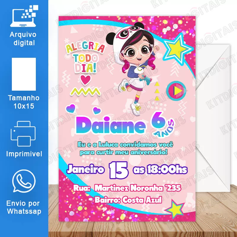 Luluca Convite Virtual WhatsApp M2