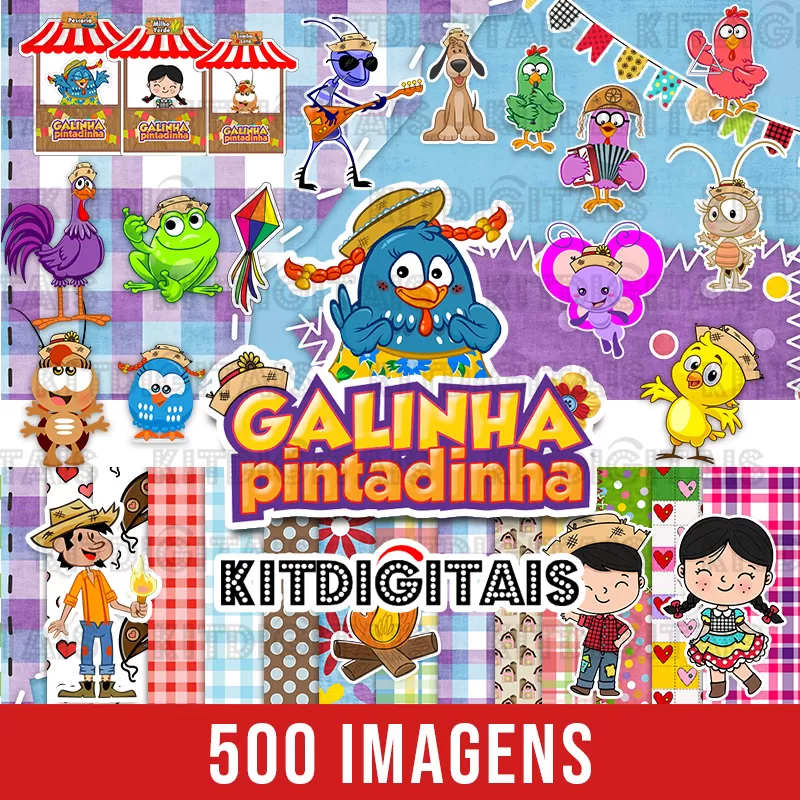 Kit Digital Galinha Pintadinha Festa Junina
