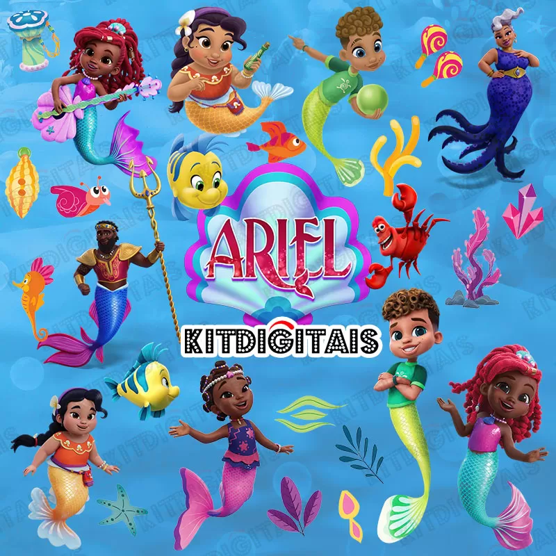 Kit Digital Ariel Contos da Pequena Sereia
