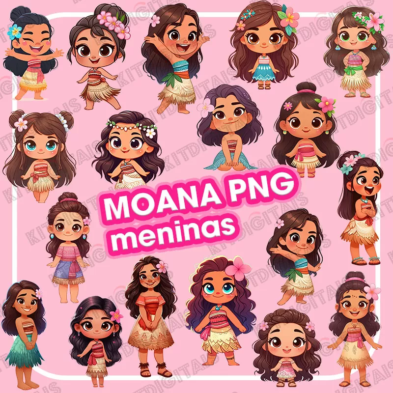 Kit Digital Moana Png Meninas