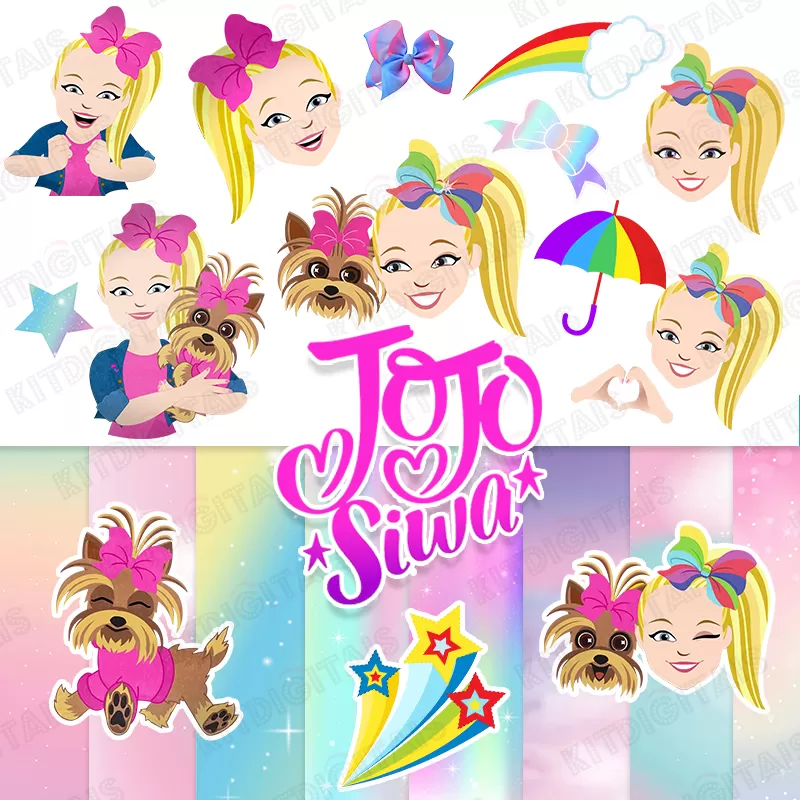 Jojo Siwa e Bow Bow Clipart Png