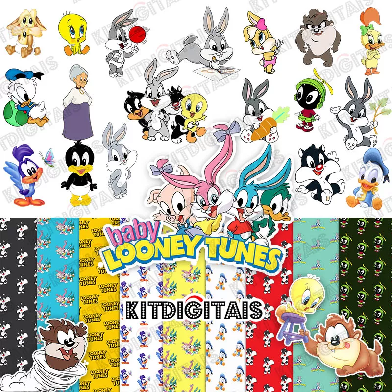 Looney Tunes Baby e Papéis Digitais