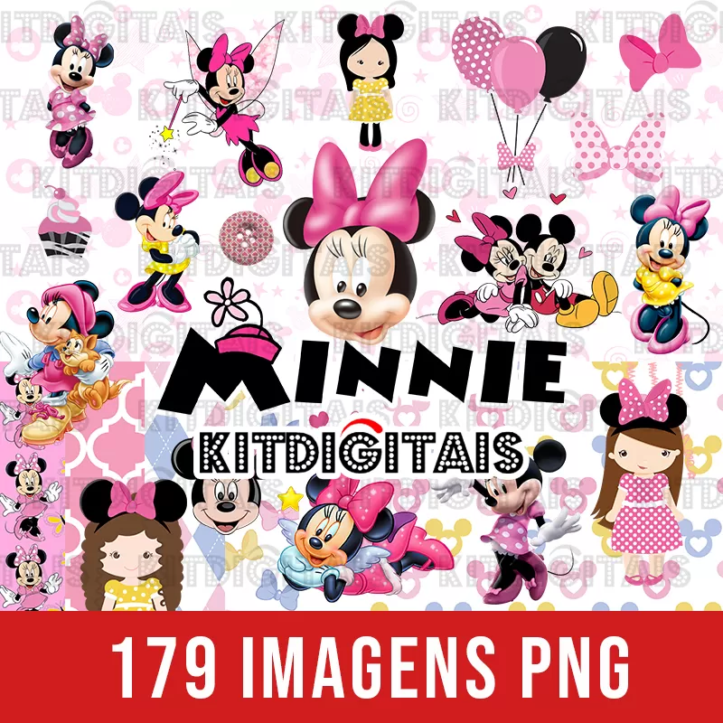 Kit Digital Minnie Rosa