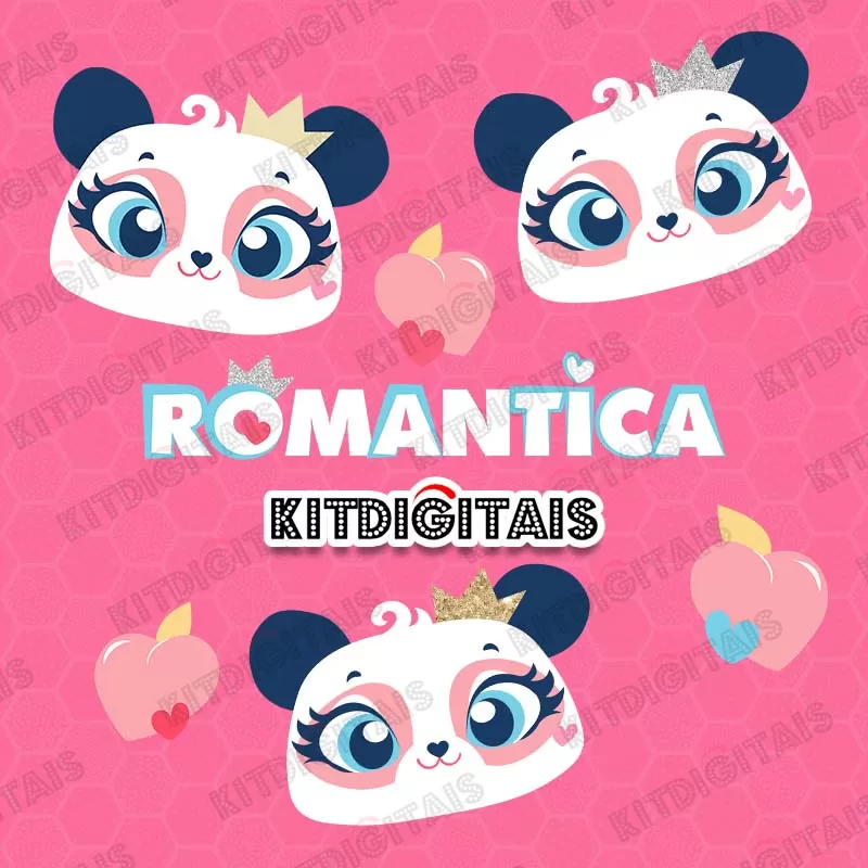 Romântica Panda Punket Png
