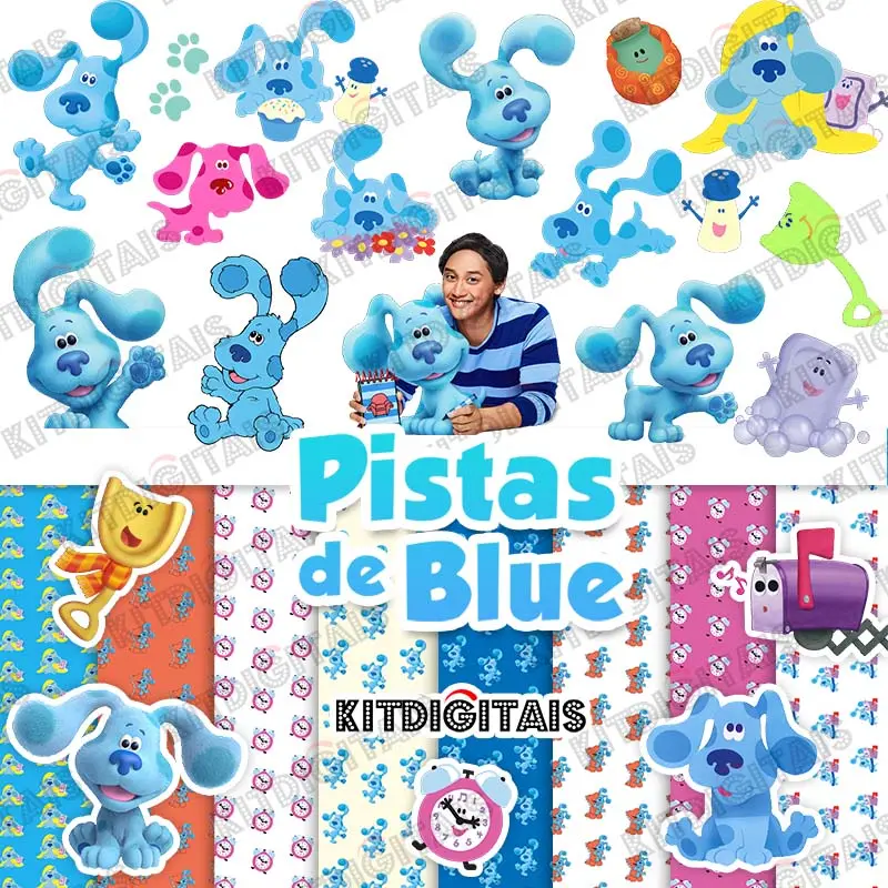 PISTAS DE BLUE PNG + PAPEIS DIGITAIS