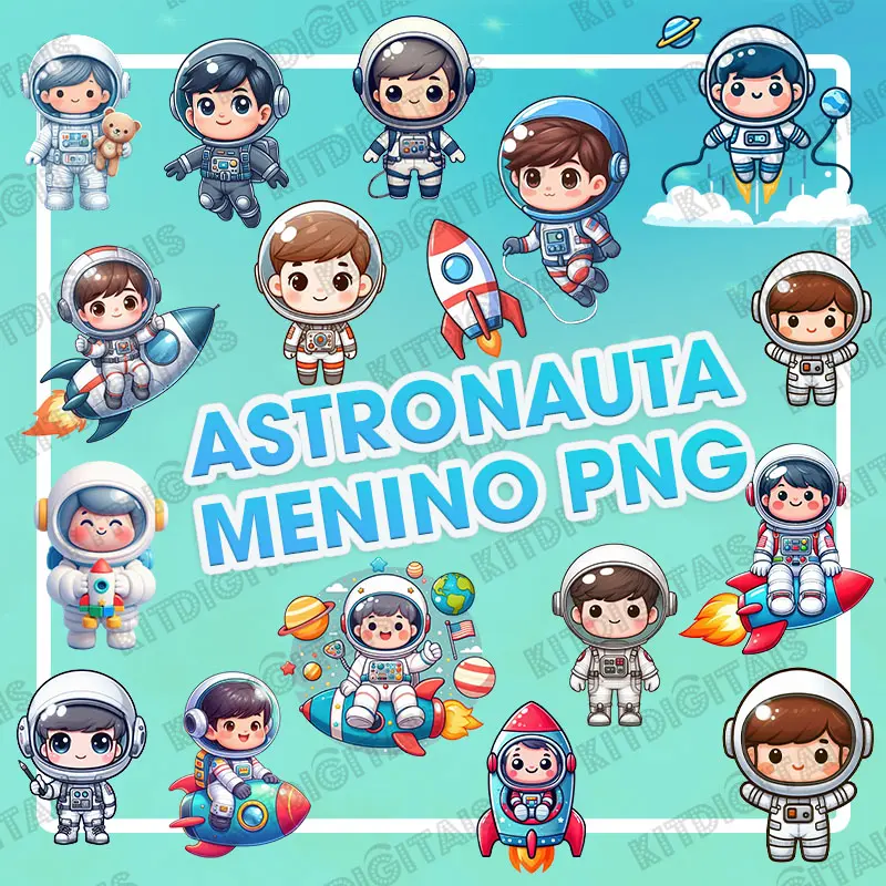 ASTRONAUTA MENINOS PNG