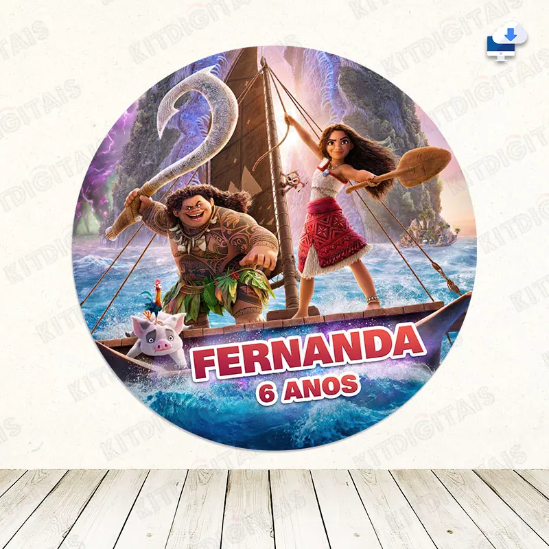 MOANA 2 PAINEL DIGITAL ANIVERSÁRIO MOD2