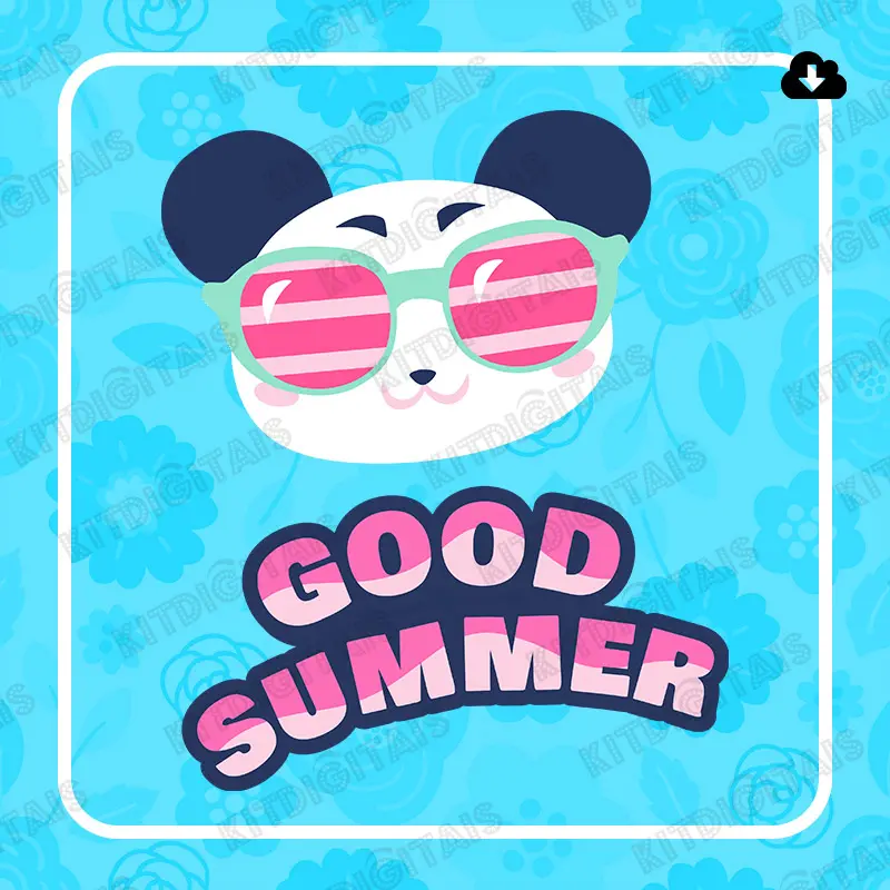 Panda Summer Clipart Png