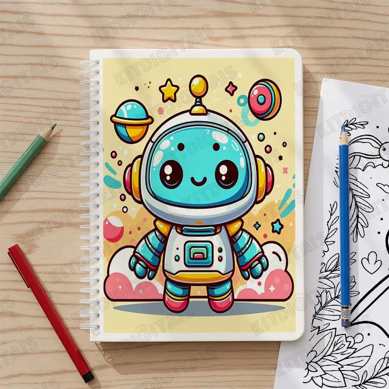 Robozinho para colorir